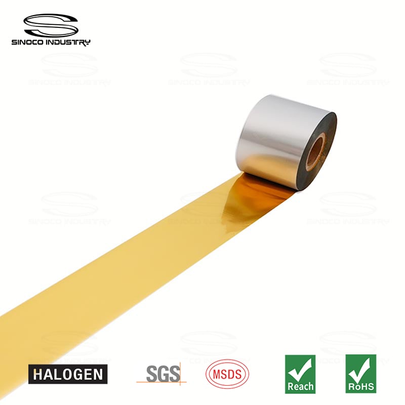 Barcode Foil Metallic Gold For Industrial Factory High-Quality Printing Satin Gift