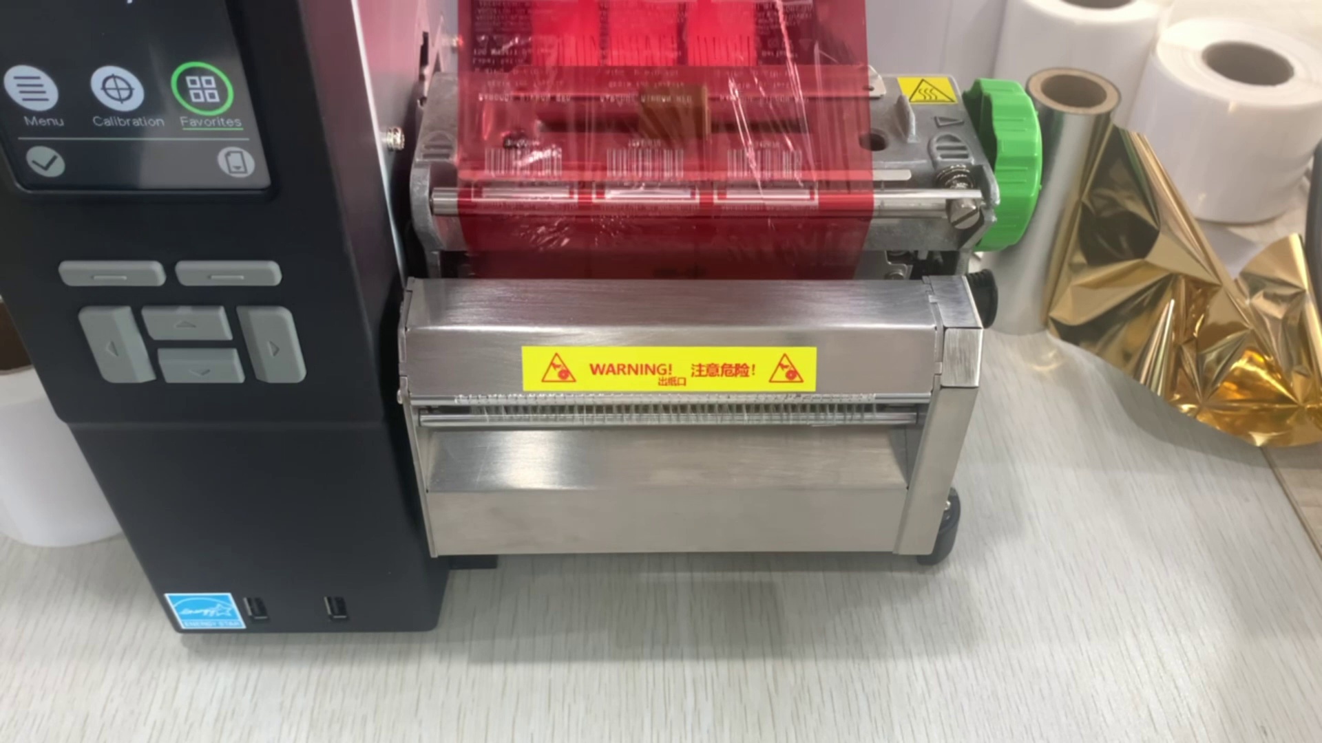 Red Color Wax-resin Ribbon